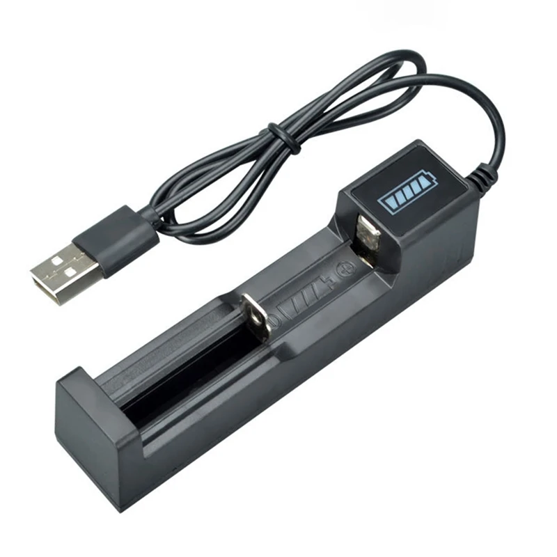 Ładowarka USB 1-gniazdowa Uniwersalna szybka ładowarka do akumulatorów litowych 18650 26650 14500 16340