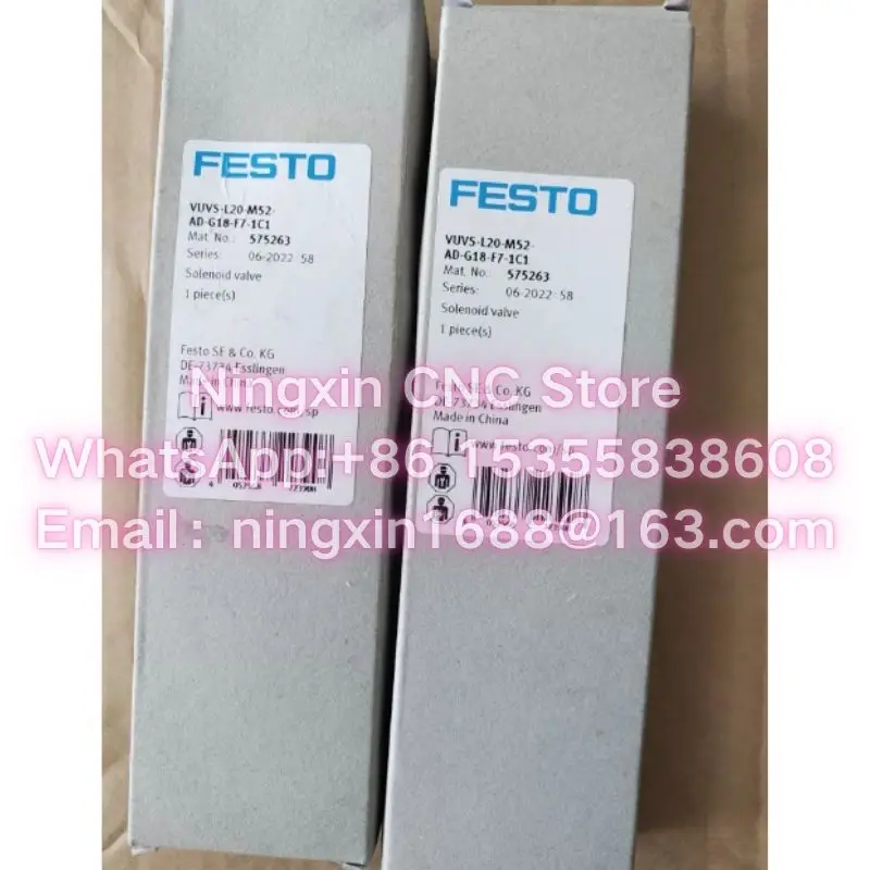 New original VUVS-L20-M52-AD-G18-F7 575249 VUVS-L20-M52-AD-G18-F7-1C1 575263 VUVS-L25-M52-AD-G14-F8-1C1 575503 solenoid valve
