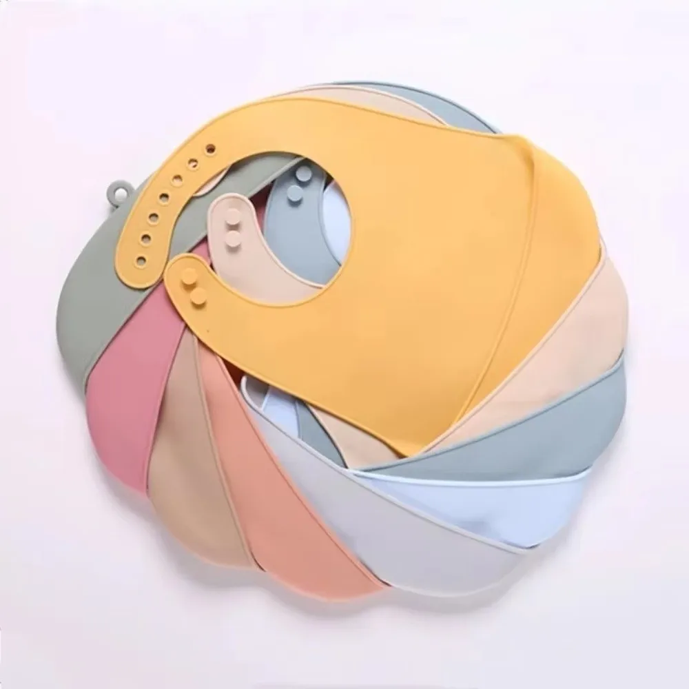 High Quality Silicone Baby Bib Rice Pocket Waterproof Child Feeding Bib Children's Feeding Hygiene Protection Bib Toddler Bibs