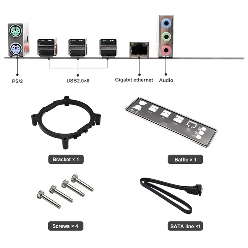 X99E Motherboard+E5 2666 V3 CPU Dual Channel Supports 4XDDR4 RECC RAM PCIE X16 Nvme Gigabit LAN Card Desktop Motherboard