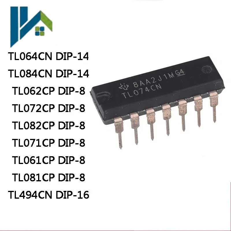 10PCS TL064CN TL074CN TL084CN TL054CN is directly inserted into DIP14 TL064 TL074 TL084 TL054