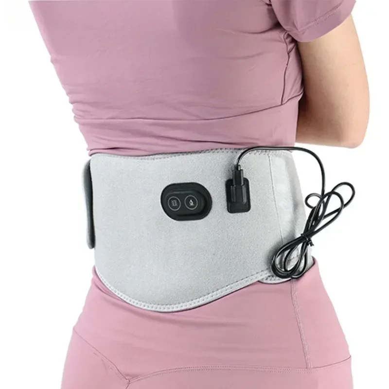 USB Electric Heating Warmer Hot Waist Lumbar Back Pad Belt Protector Brace Band Support Massager Anti Pain Relief Therapy Tool