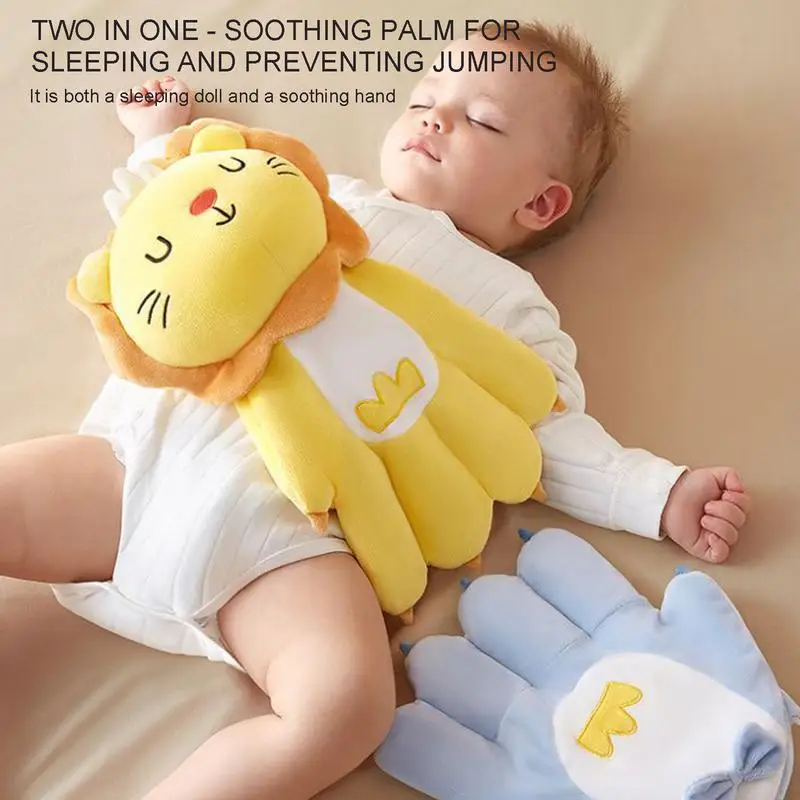 Soothing Plush Toy Palm Shape Removable Stuffed Animal Skin-Friendly Comfort Toy With Red Bean Core Soft Children Toys For Boys