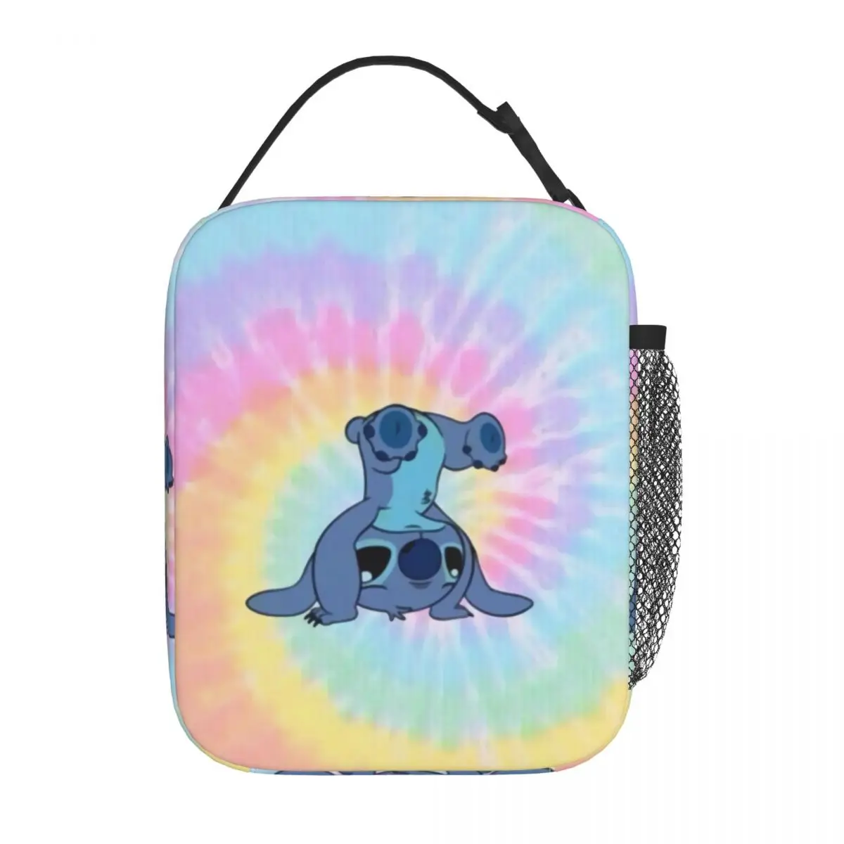 Custom Stitch Upside Down Anime Insulated Lunch Bags for Outdoor Picnic Food Resuable Thermal Cooler Lunch Box Women Children