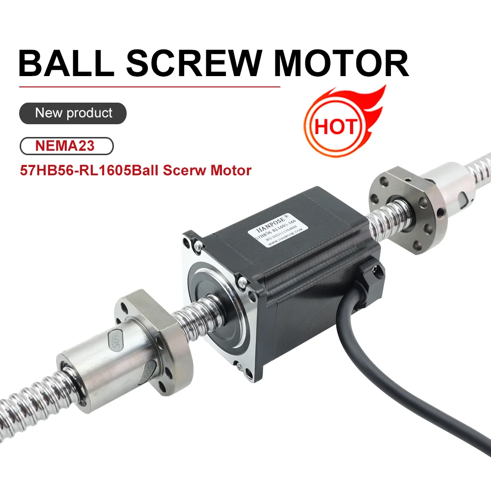 23 nema 57HB56-RL1605  Ball Screw  motor  2.8A 126N.Cm 100mm 200mm 300mm for 3D printer accessories