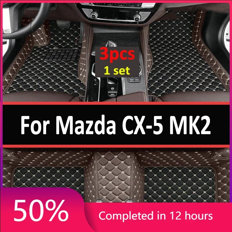 LHD Carpets For Mazda CX-5 cx5 MK2 2023 2022 2021 2020 2019 2018 2017 Car Floor Mats Interior Custom Parts Rug Waterproof Covers