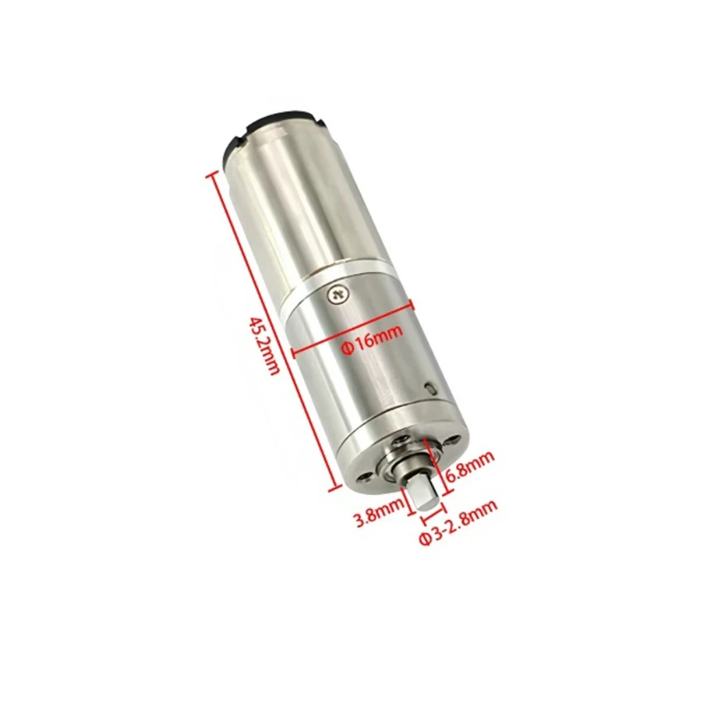 Mini DC 12V Planetary Coreless Gear Motor – Speed Adjustable, Reversible, 4 No-Load Speed Options