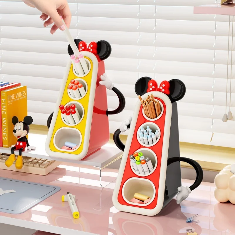 

MINISO держатель для ручек косой вставной держатель для кистей большой емкости детская книга настольные канцелярские принадлежности ящик для хранения акварельных ручек