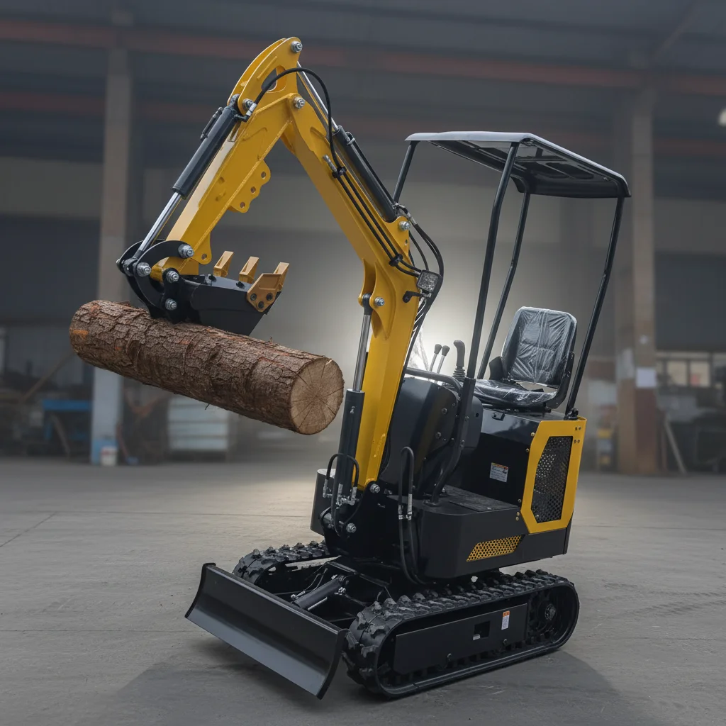 

1.2Ton Mini Crawler Excavator With Adjustable Boom Compact Digger For Narrow Space