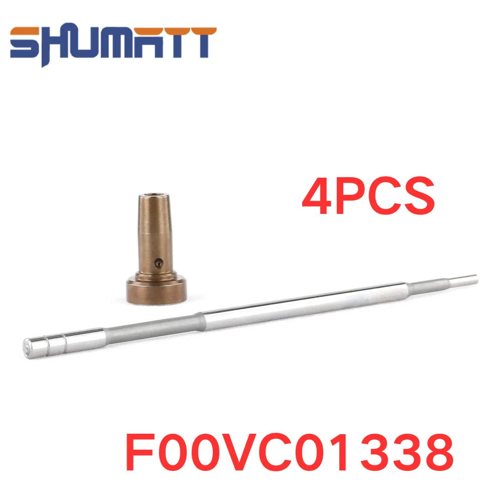 4Pcs F00VC01338 Diesel Fuel Injector Control Valve Set For 0445110247 0445110248 0445110273 Injector
