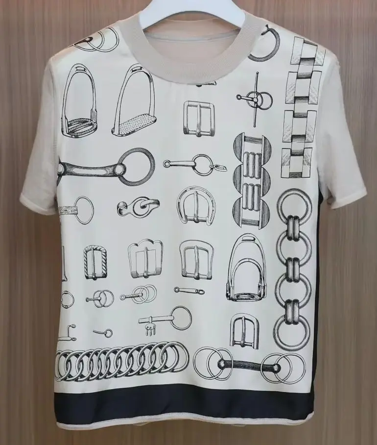 27ss best quality short sleeve brand O neck tee t shirts designer clothing for women