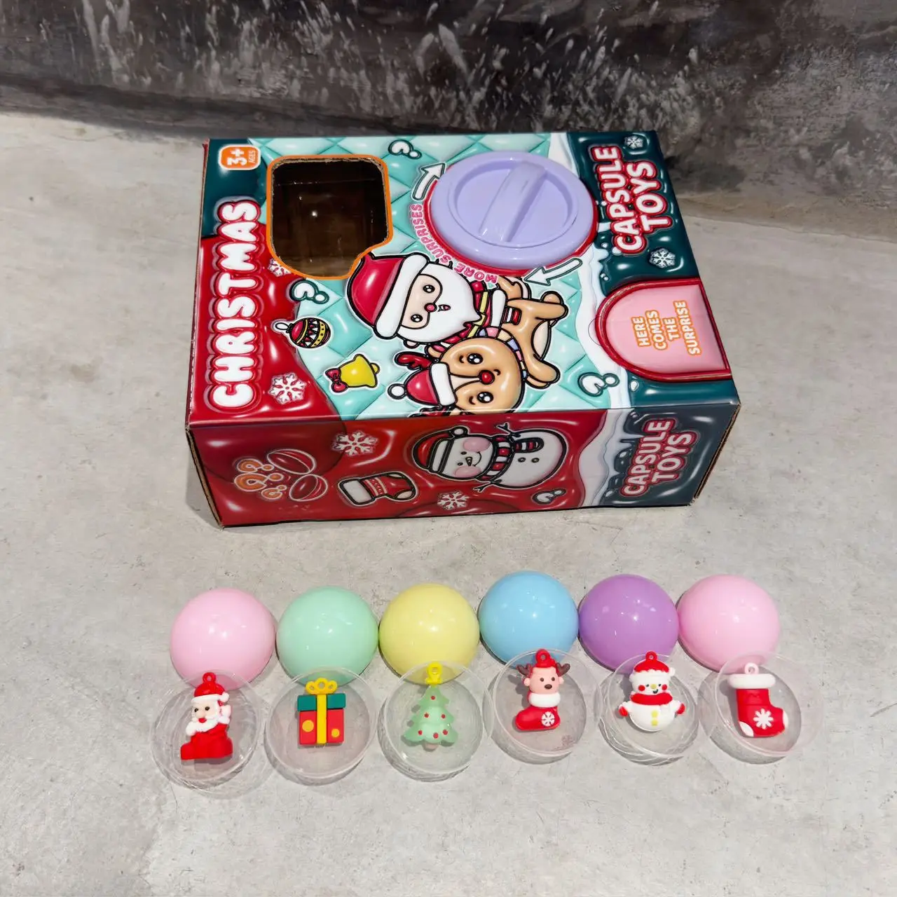 

New Children's Christmas Twisted Egg Machine Toys Creative Fun Kids Interactive Surprise Egg Game Machine Toys Christmas Gifts