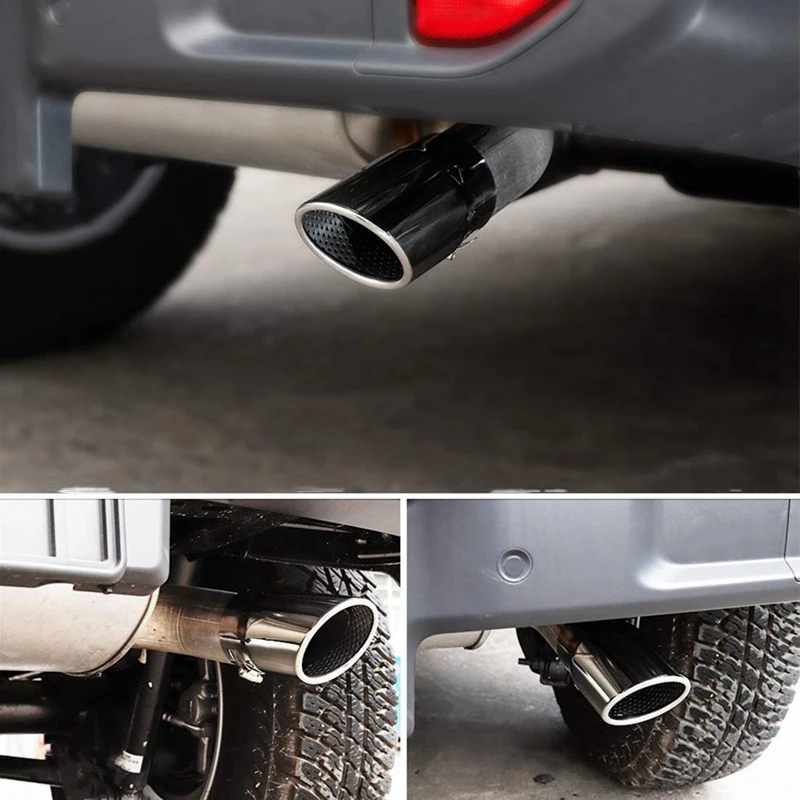 Car Mufflers Rear Tail Exhaust Pipe For Jeep Wrangler JL 2018 2019 Car Exhaust Tip Tube Accessories