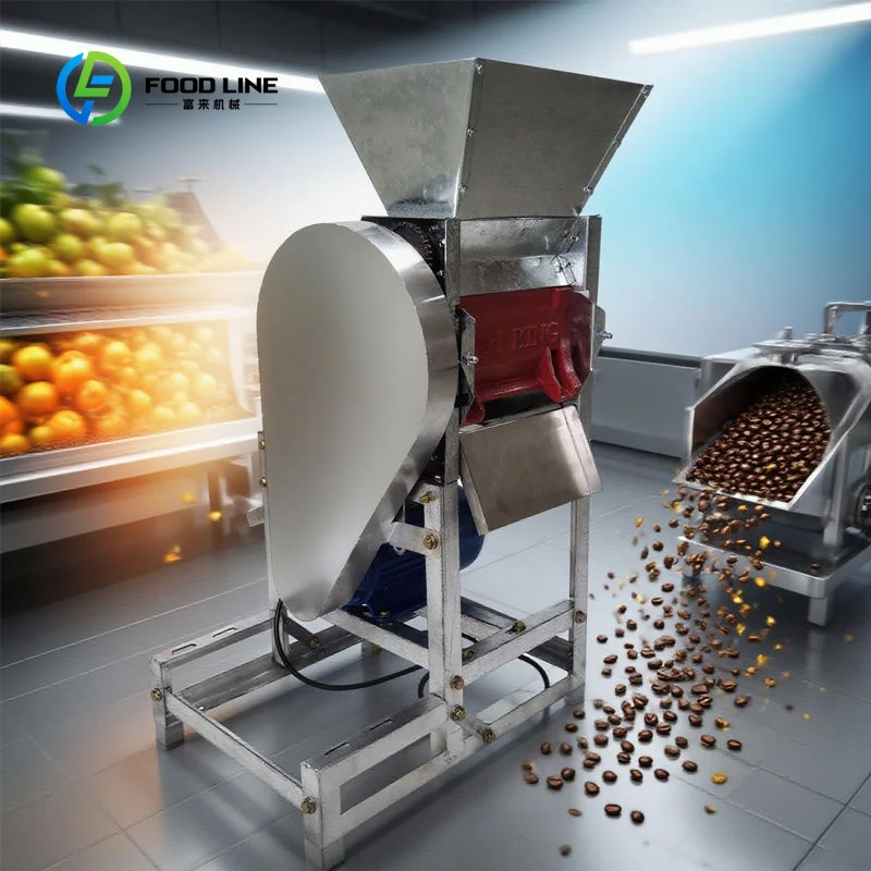 Customized High Productivity Stainless Steel Coffee Bean Pulper-100-500KG/H Capacity Grain Processing Equipment