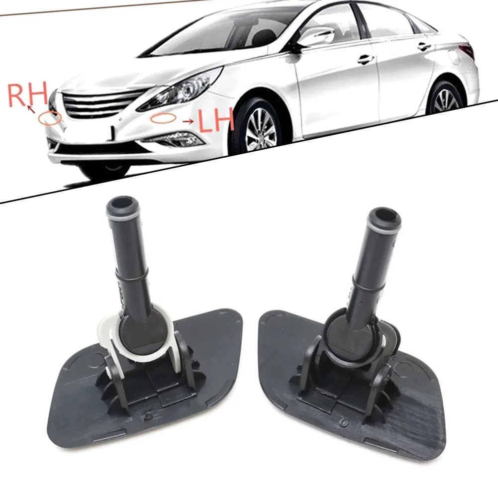 

1Pair Car Front Headlight Washer Nozzle Cover For Hyundai I45 Sonata YF 2010-2013 Car Accessories