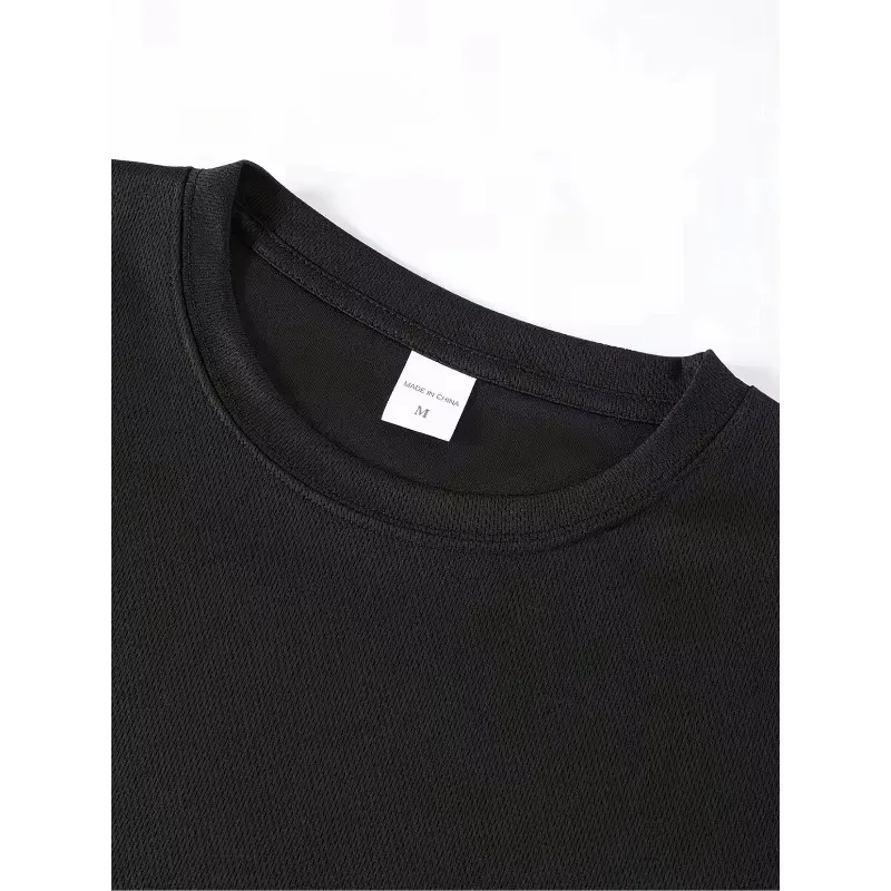 Resonance Void Pattern T-shirt | Dark Grey Street Dress T-shirt | Conceptual Art Neutral Shirt