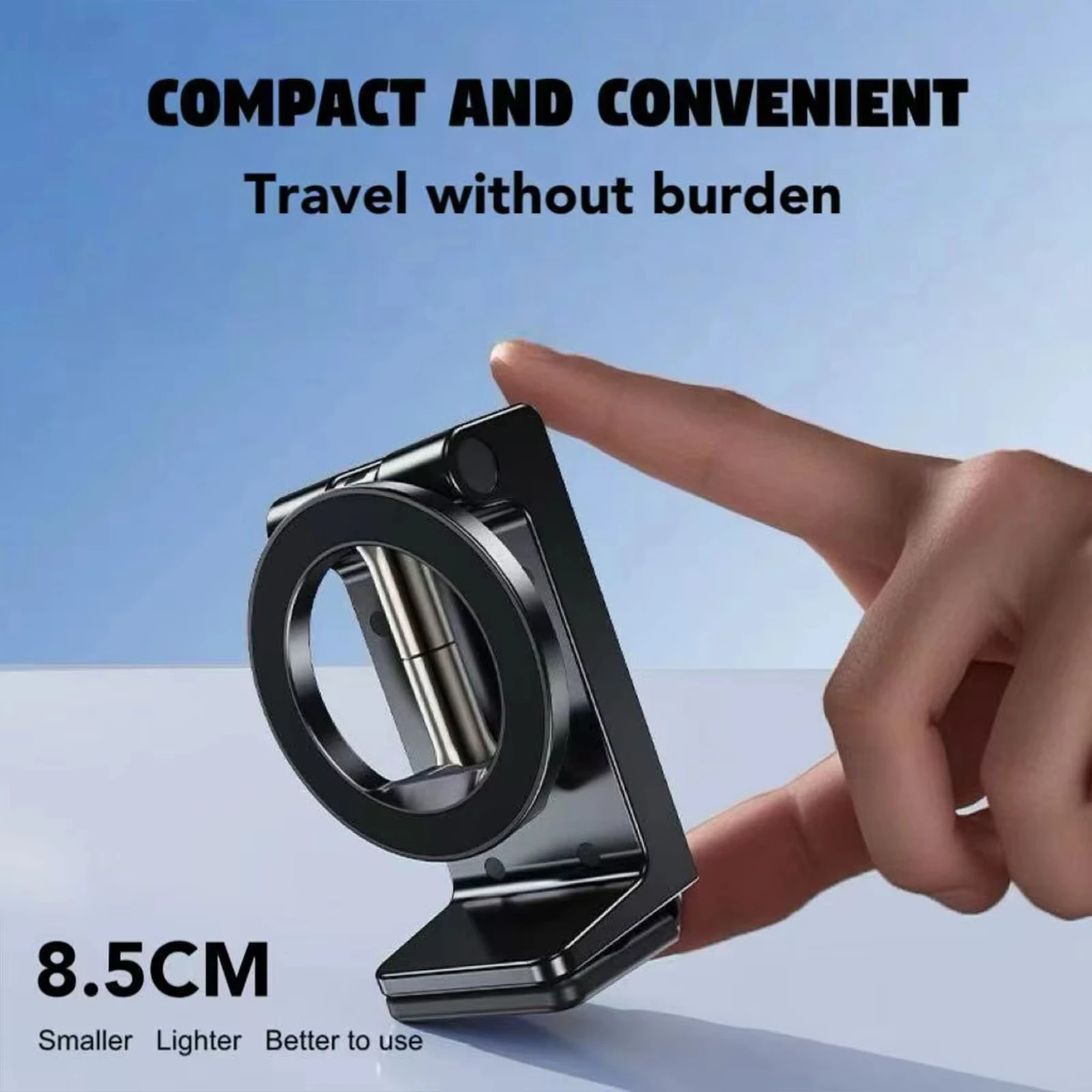 Magnetic Phone Mount Car Phone Holder Mount For Backseat Foldable Smartphones Stand For Calling Navigation GPS Video Recording - view 2