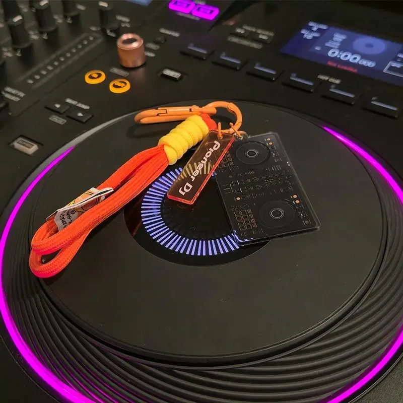Commemorative keychain for Pioneer ddj-flx4 usb drive phone lanyard dj mixer accessory