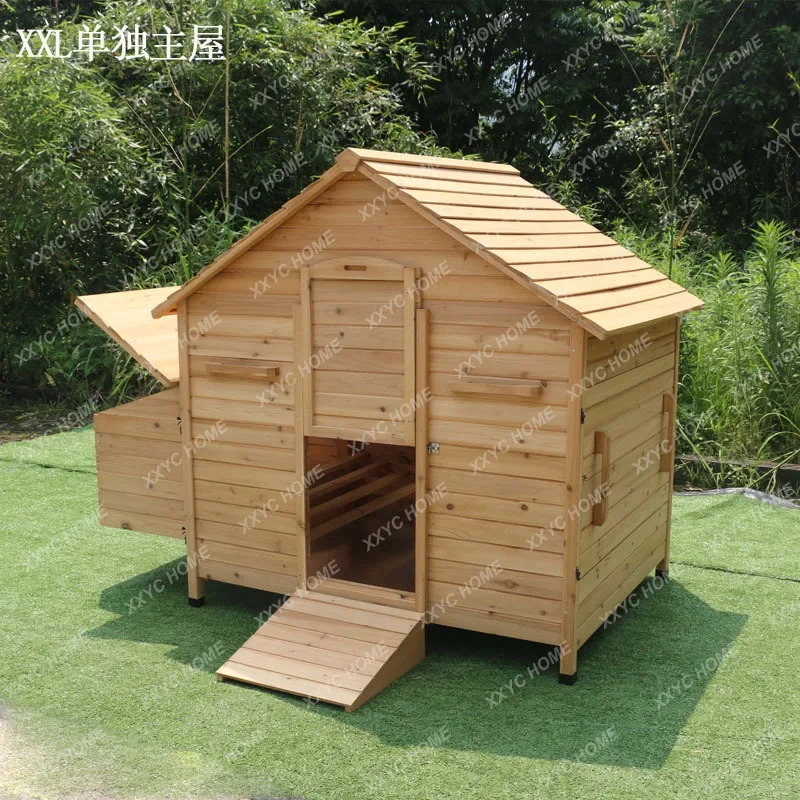 TTFarm egg  chicken nest wooden coop duck  large chicken shed villa chicken  household large size breeding