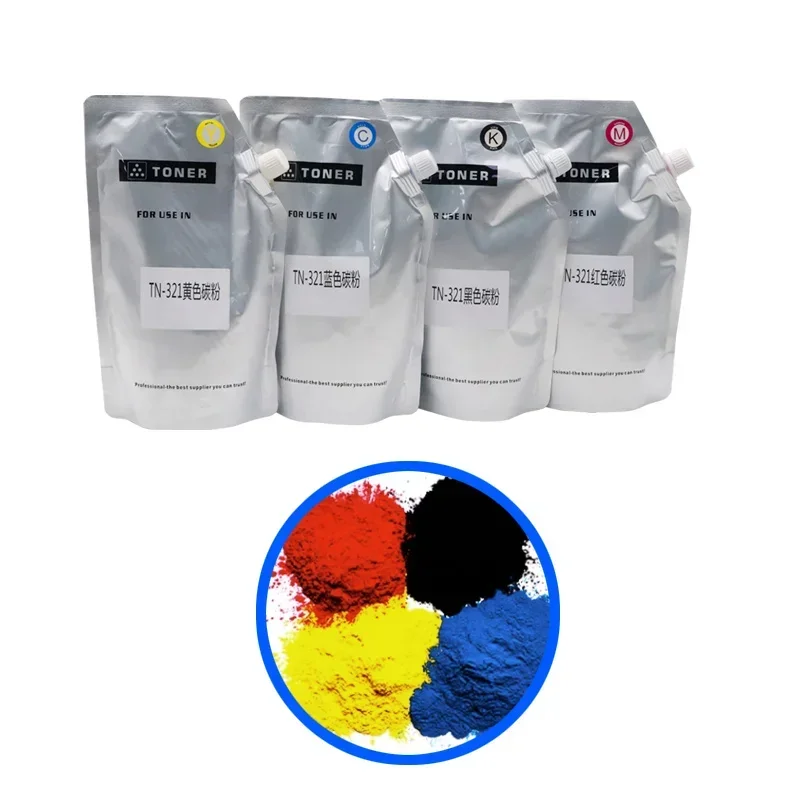 Imagem -06 - Toner a Granel para Cartucho de Toner Compatível com Cartuchos de Toner Konica Minolta Tn321 Tn321 Bizhub C224 C284 C364 C7822 C7828 1000g pó de