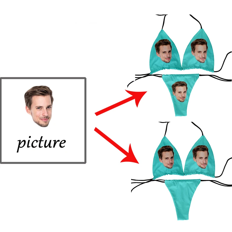 Интересный персональный купальник с 3D принтом на заказ, купальник бикини на заказ «сделай сам», бюстгальтер пуш-ап с подкладкой, стринги, купальник из двух частей