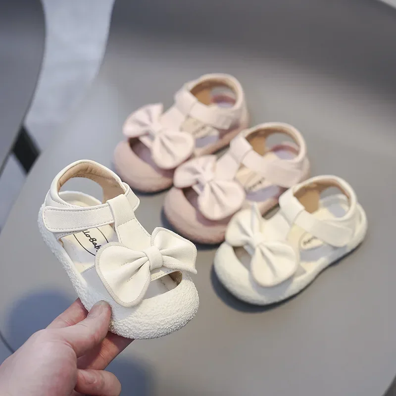 Sandali estivi per neonate scarpe da spiaggia per bambini comode suola morbida scarpe da passeggio per neonati scarpe da principessa per feste con