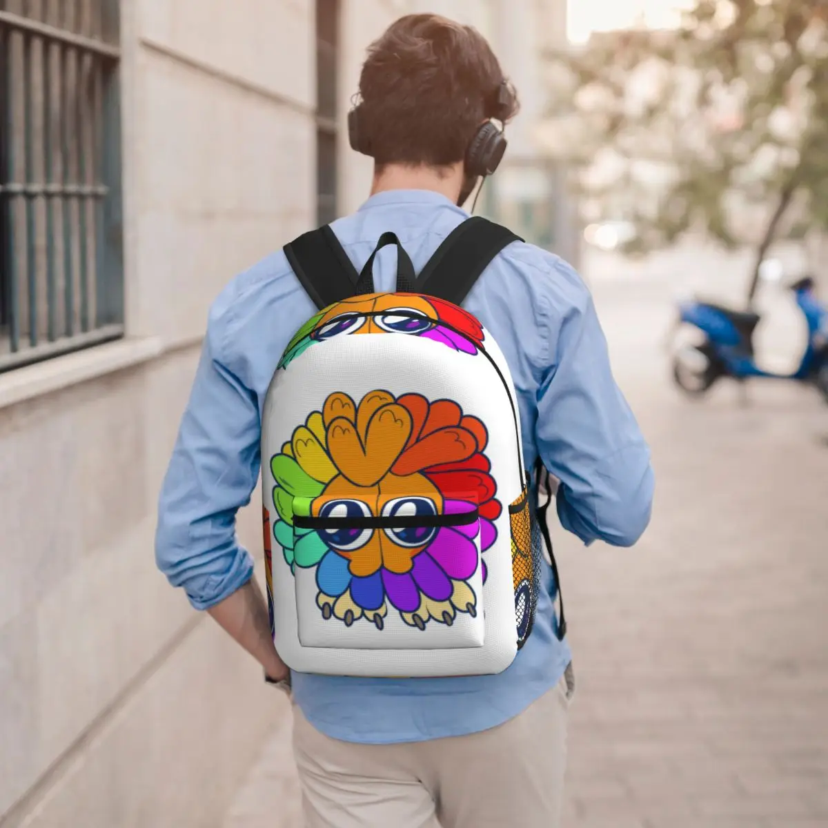 Sac à dos amusant en peluche Yarnaby pour garçons et filles, sac d'école pour enfants, sac à bandoulière pour ordinateur pour hommes et femmes