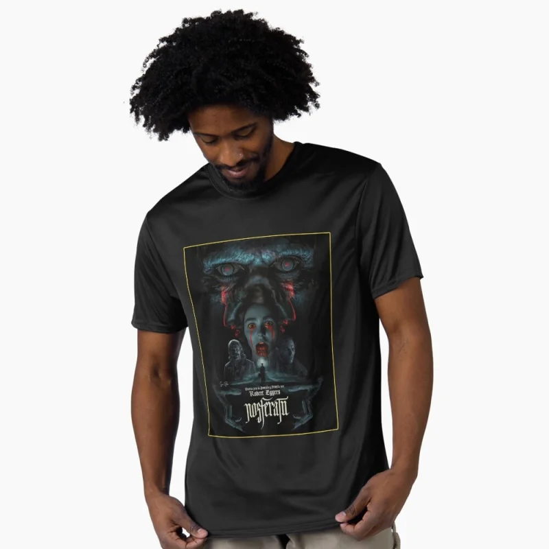 0403 Nosferatu Horror movie Scary halloween Gift t shirt Scream film Graphic clothes 100% cotton printed All size tops S-6XL