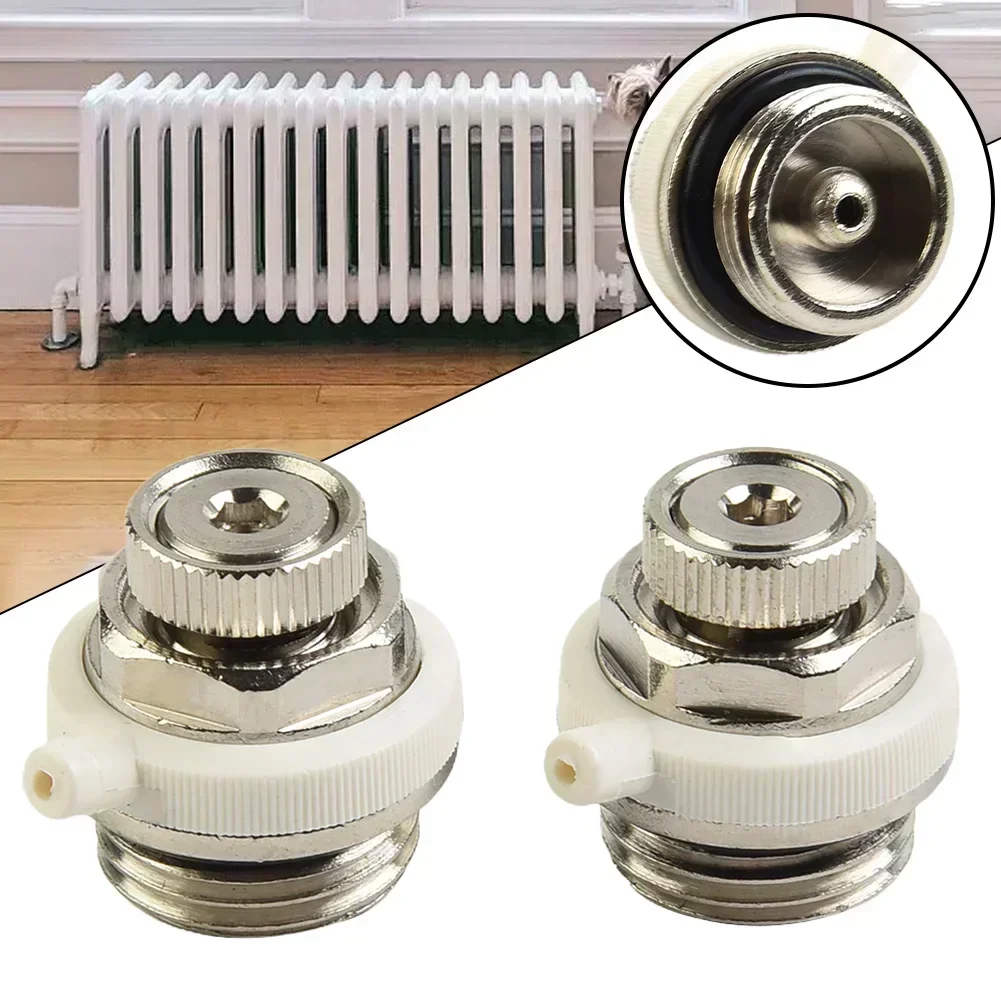 1/2/3/5pcs Vent Valve 27 X 26 X 26 Mm Automatic Air Vent Auto Cut-off Self Bleeding Radiator Valves Home Renovation Parts