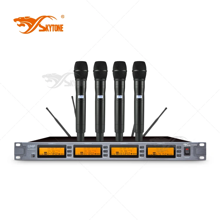 

GT4004/H10 UHF 4 Channel Wireless Microphone, Conference Microphone