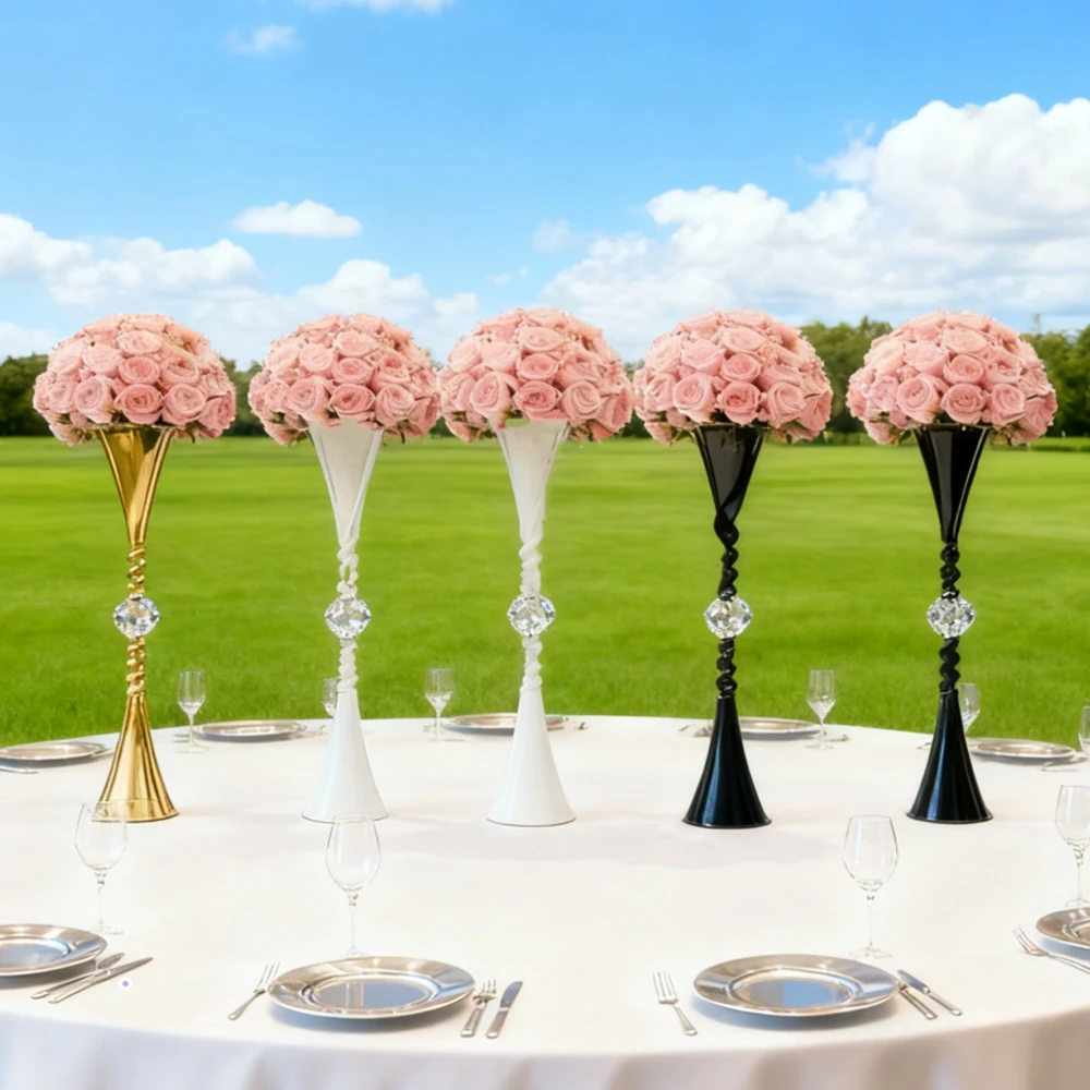 

10 шт. 60-120 см 39 металлические подсвечники подставка для цветов ваза подсвечник дорожный свинцовый канделябр центральные украшения свадебный декор стола