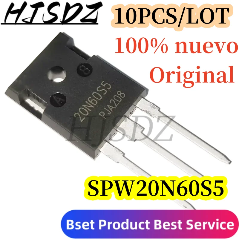 

10PCS/LOT SPW20N60S5-247 20N60S5 TO247 SPW20N60 20N60 100% nuevo Original