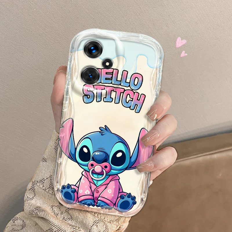 Disney Lilo Stitch Cute For Xiaomi Redmi Note 13 12 12S 11S 11 10 9 8 10A 9C 9T Pro Plus 5G Wave Oil Back Phone Case