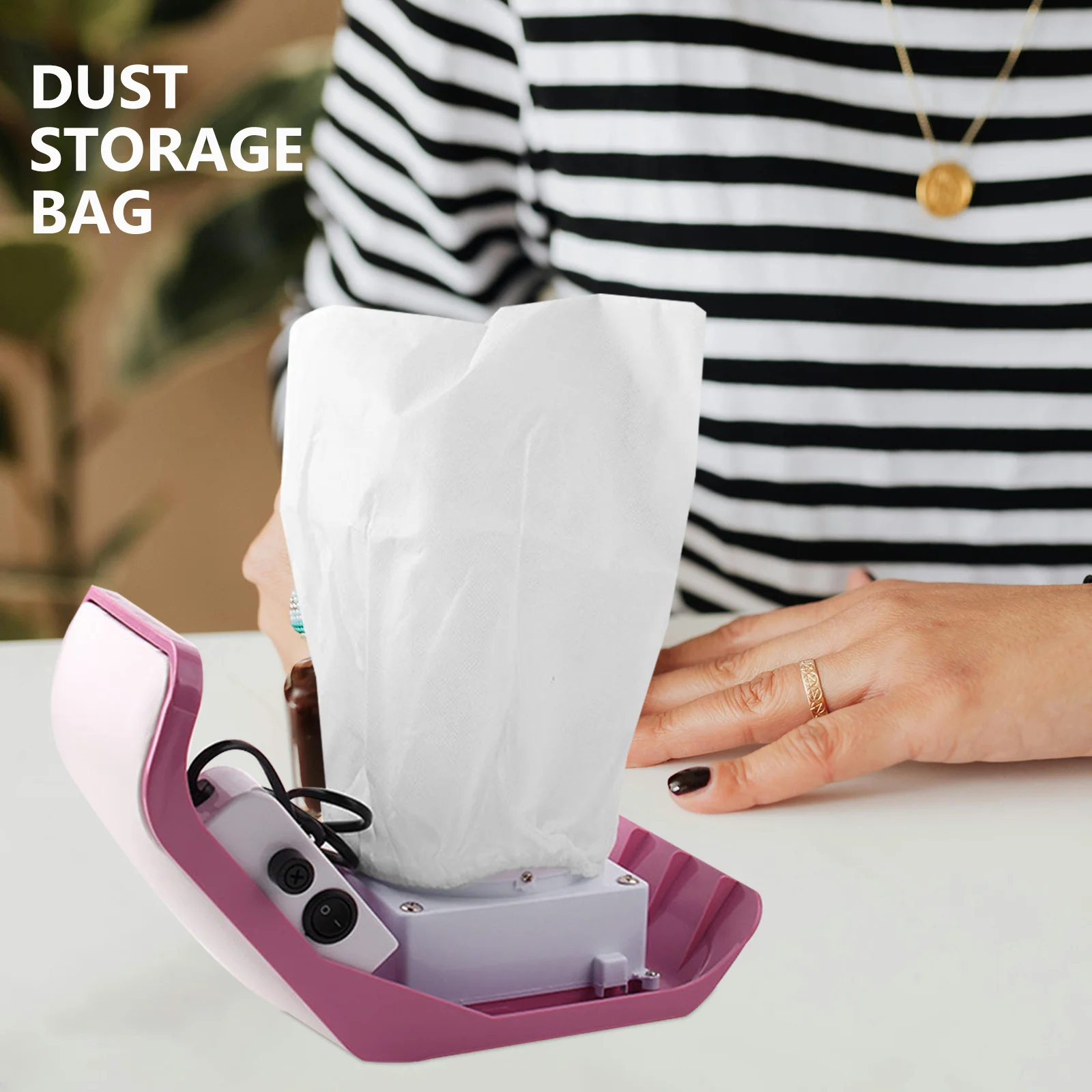 

10 шт. контейнер для сбора пыли для ногтей, простая установка, удаление, высокоэффективный салонный чехол для сбора пыли для ногтей