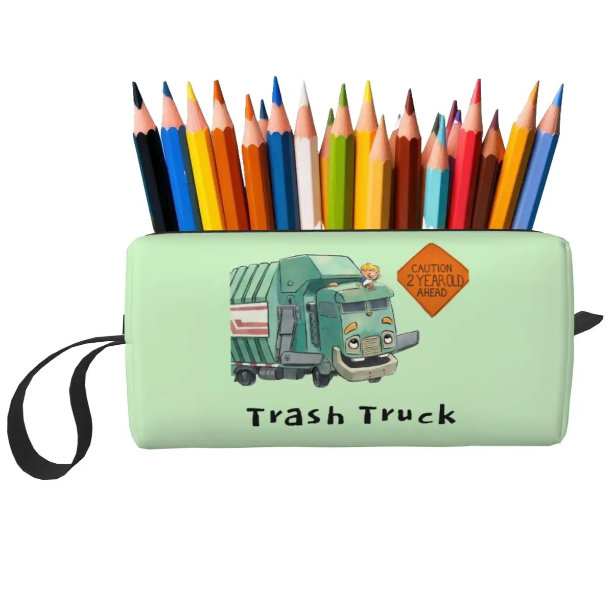 Trash Truck Cartoon Netflix Makeup Bag Cosmetic Organizer Toiletry Cosmetic Bag for Women Beauty Travel Pencil Case