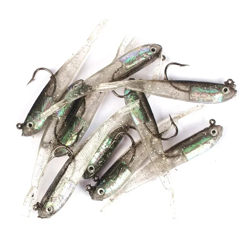 5/10/15/20/25Pcs Of Soft Bait Rtificial Bait, Cool Fishing Hook, Swinging Device, Artificial Fishing Gear