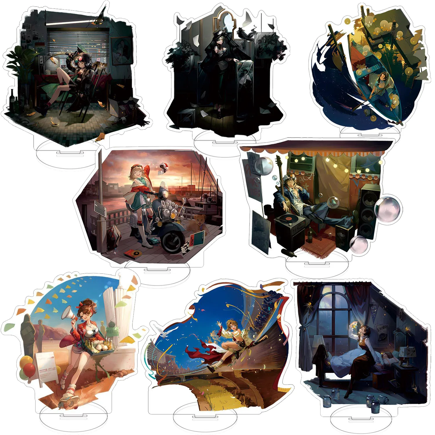 

Reverse:1999 Game Stand Acrylic 15cm Cartoon Figures Sonetto Regulus Schneider Desk Display Cosplay Decoration Gifts