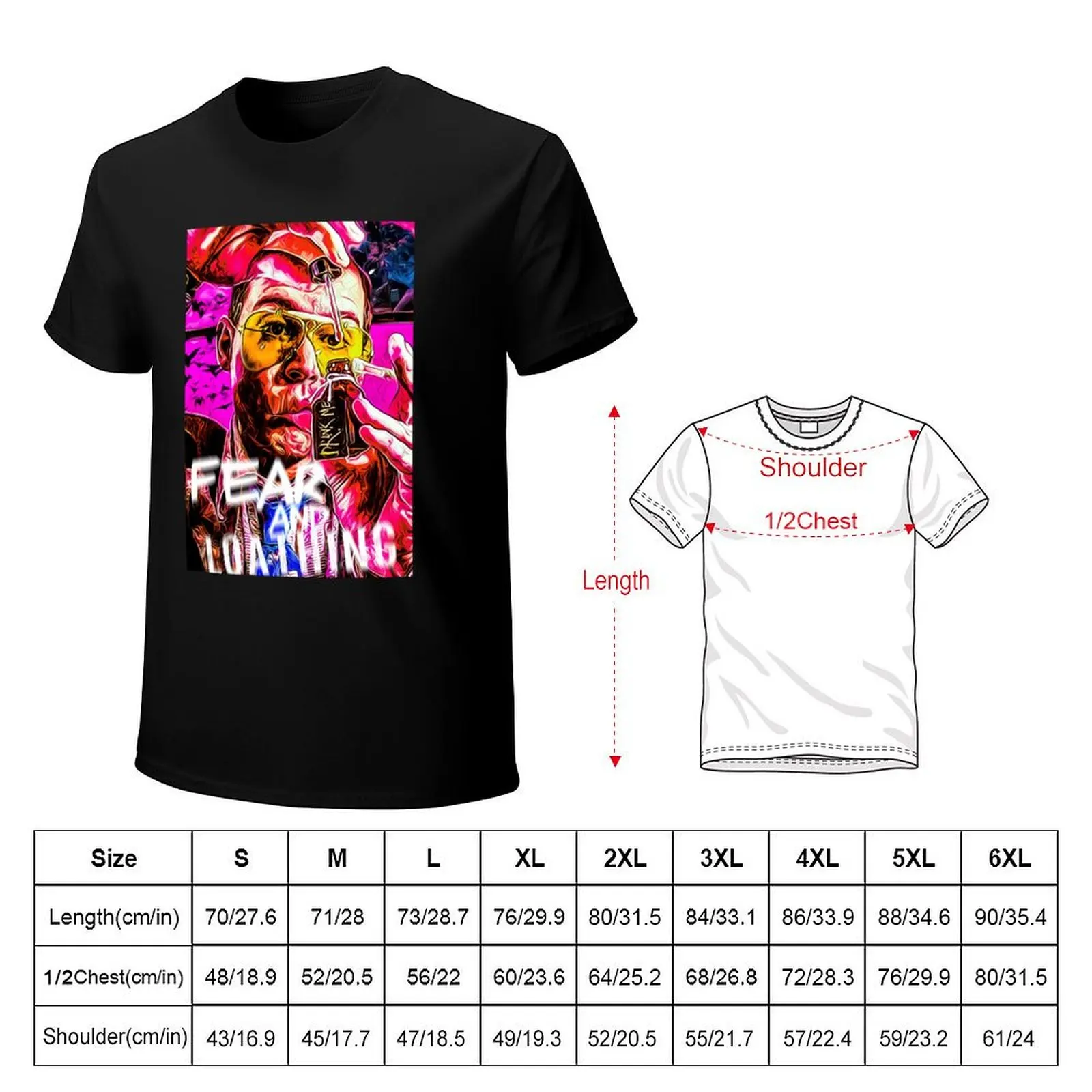 fear and loathing in las vegas print T-Shirt t shirt man designer T-Shirt