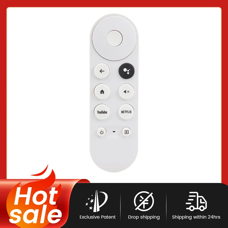 

New Suitable for Google GOOGLE CHROMECAST GOOGLE TV Google Voice Set-Top Box With Bluetooth IR Remote G9N9N Remote Control