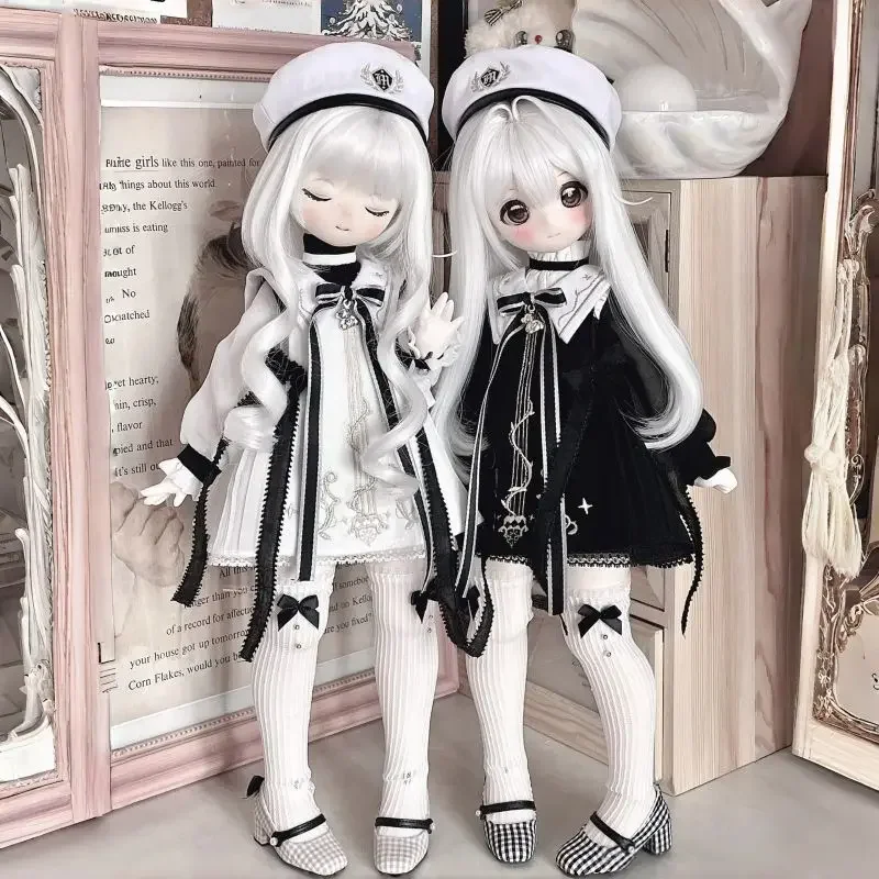 （Customize 30 Days）1/4 Doll's Clothes for Male or Female 45cm Bjd Doll Magician Cloak Full Set Cute （7point）