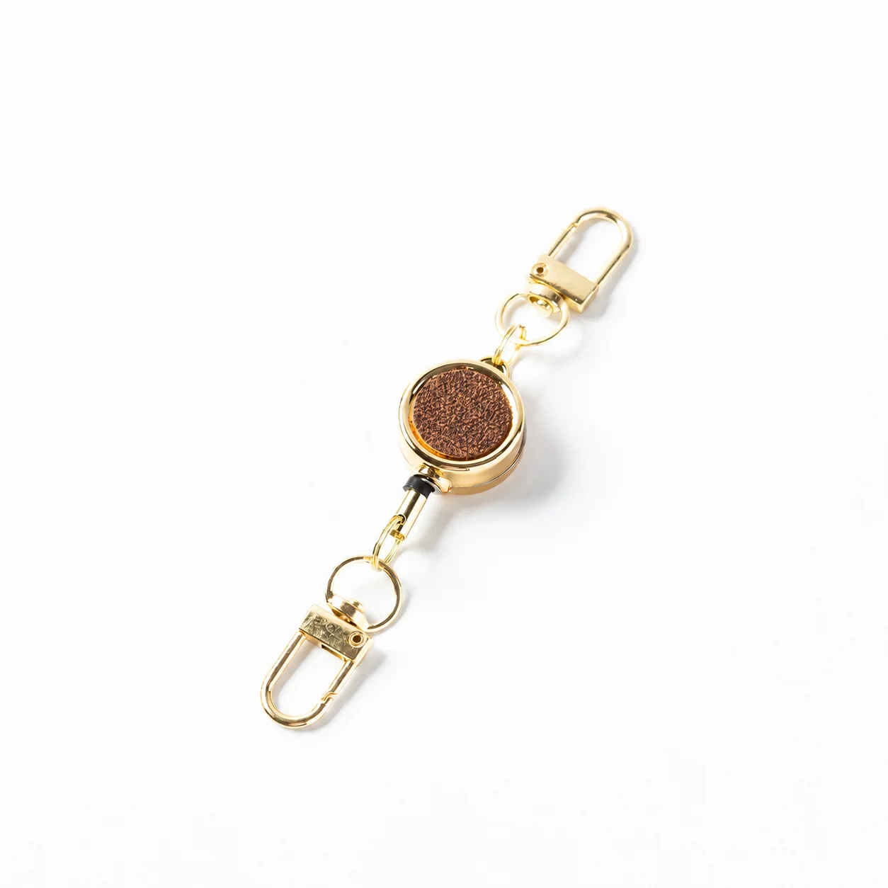 Access Card Keychain Metal Retractable Badge Reel Fabric Textured Keychain Minimalist Badge Reel For Canteen Card Access Card