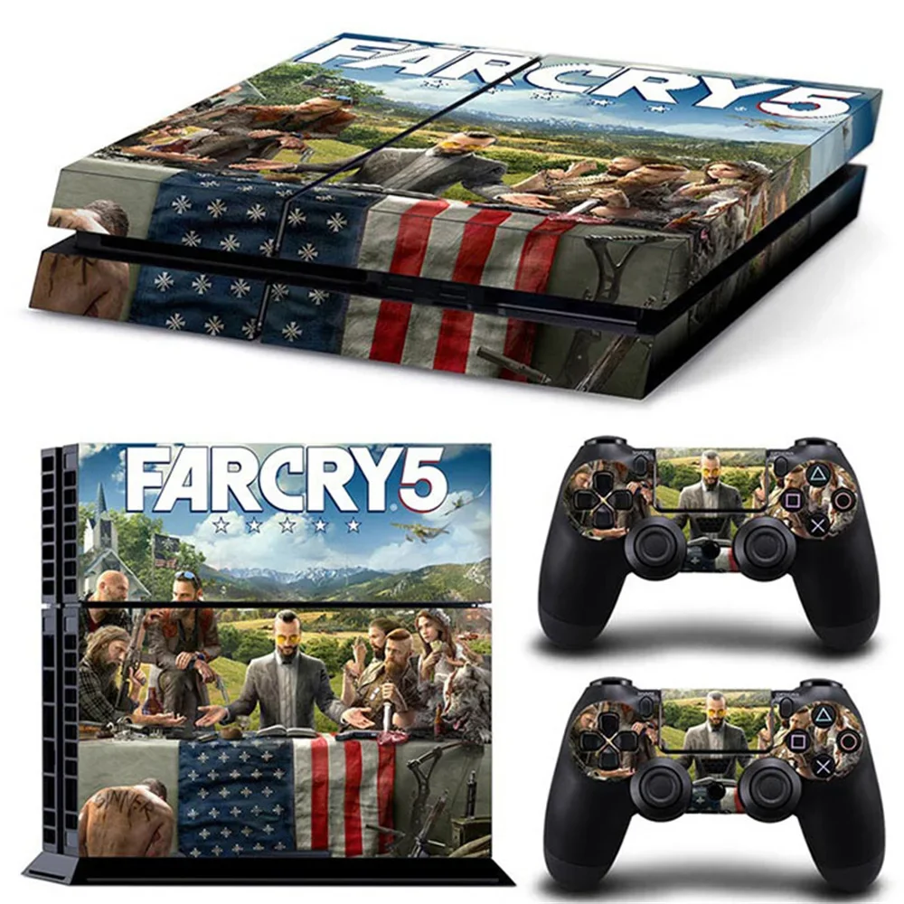 Farcry5 farcry6 for ps4 Galaxy Blue Galactic Game Vinyl Decal Protective Cover Sticker for PS4 Console and 2 Controllers Skin