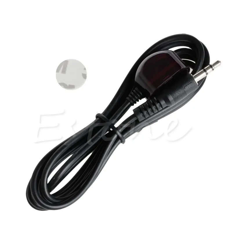 38Khz Infrared IR Blaster Remote Control Receiver Accessories Black Extender Extension Cable 3.5mm With Adhesive Tape