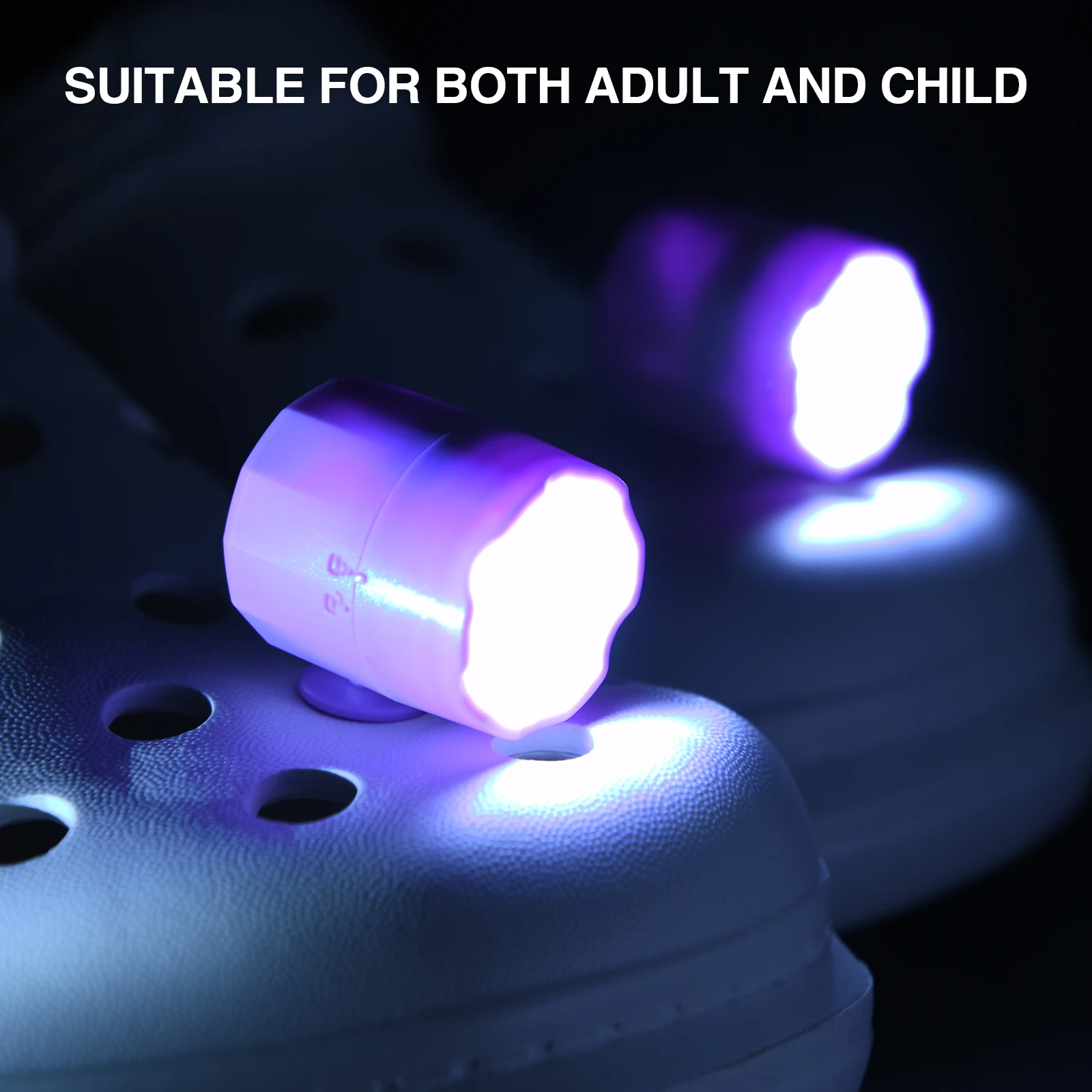 Mafiti Rechargeable Headlights For Croc Light Modes Shoes Charms Small Lights Funny Shoe Accessory Clog Sandals Shoes Decoration