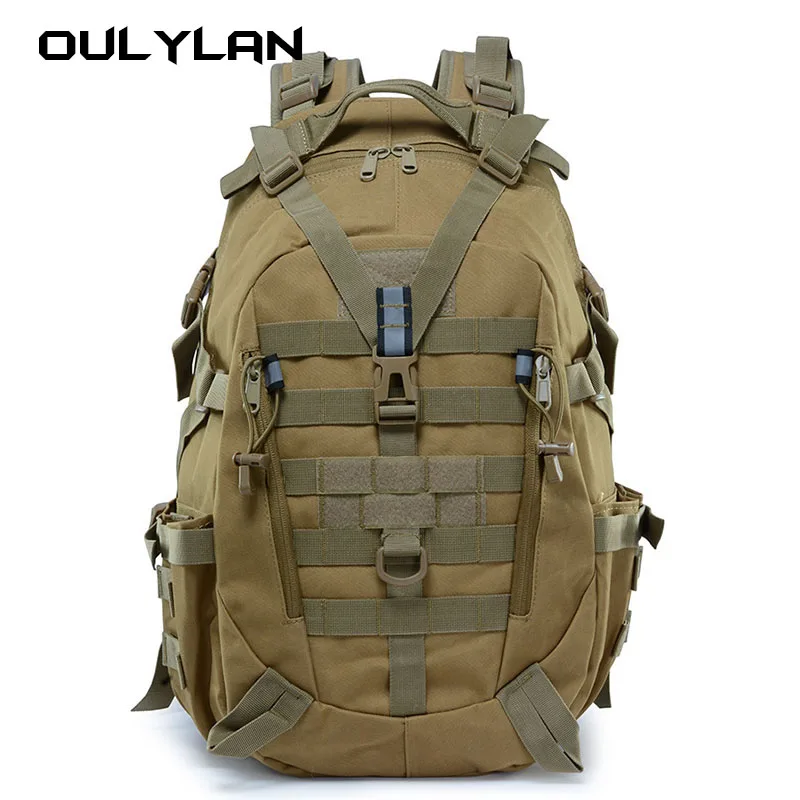 

OULYLAN Hiking Waterproof Tactical backpack man Cycling Camping Travel Bag 3P Molle Assault Rucksack Outdoor Climbing Bags