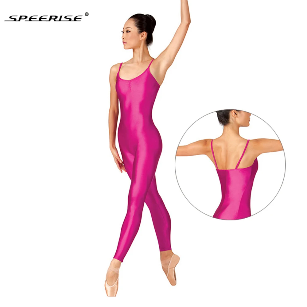 

Speerise Girls Pink Sports Jumpsuit Running One Piece Bodysuit Workout Rompers Women Overalls Sportswear Gym Fitness Yoga Suit
