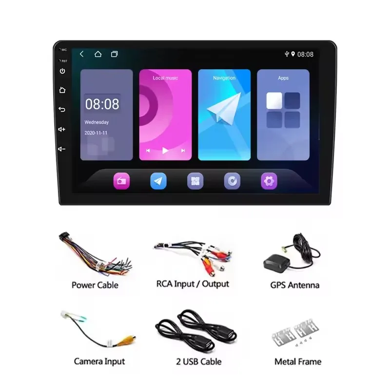 9 Inch Car Android Stereo Touch Screen WIFI Camera BT Carplay Android Auto GPS Navigation Radio Audio Car Radio Player