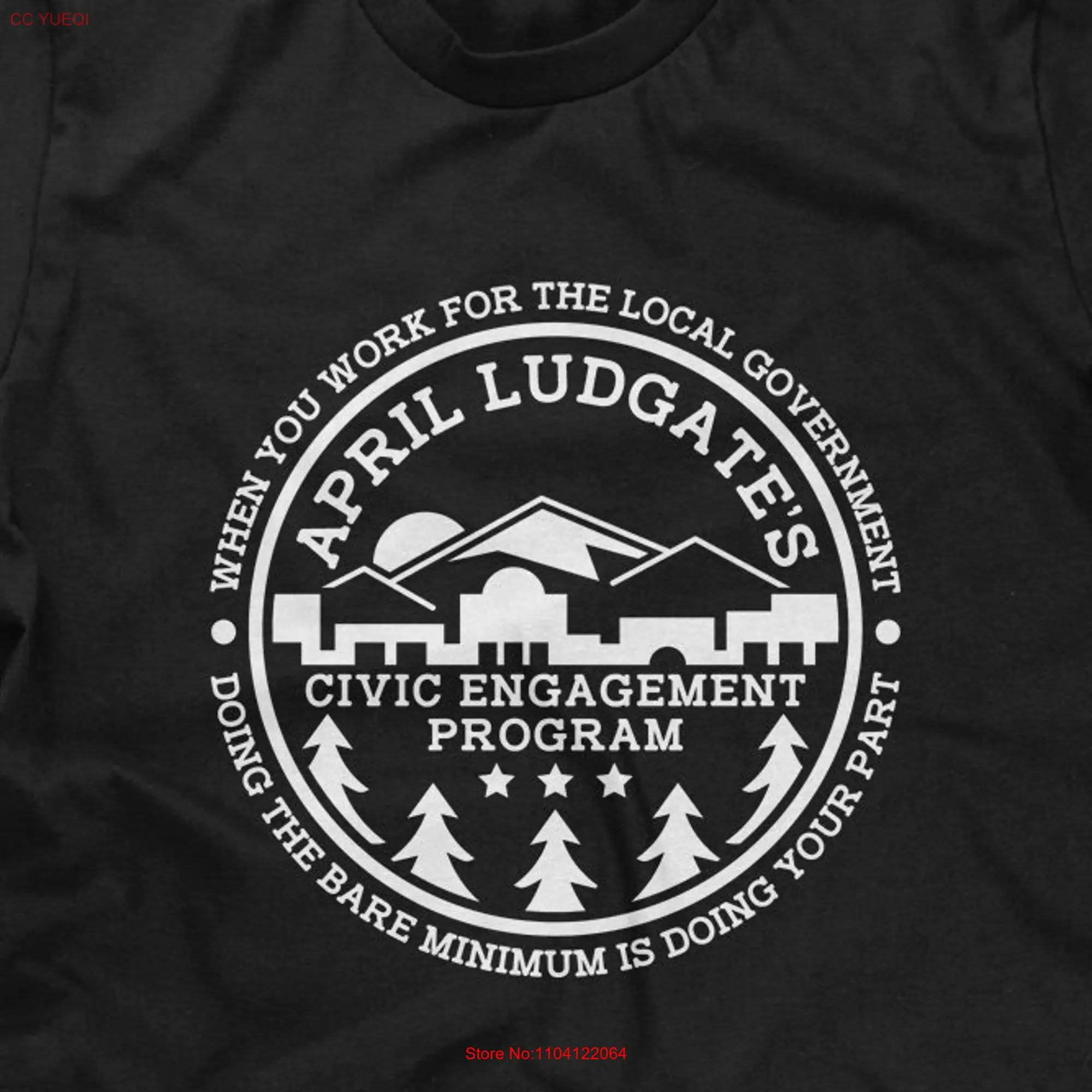 April Ludgate Civic Engagement Program Mens T shirt or Funny Pop Culture long or short sleeves