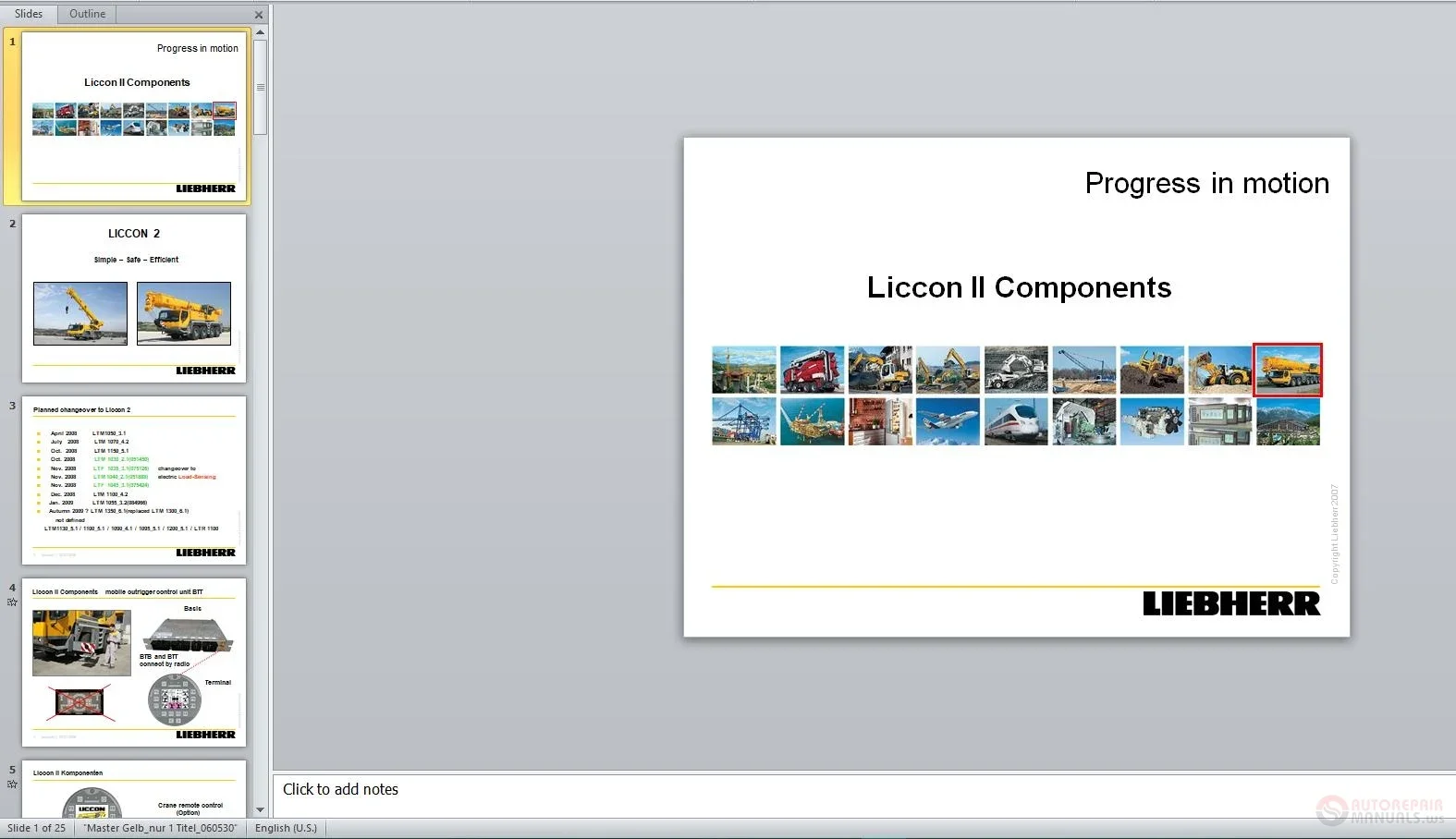 

Руководства по обслуживанию оператора крана Liebherr Liccon и информация о схеме 340 ГБ