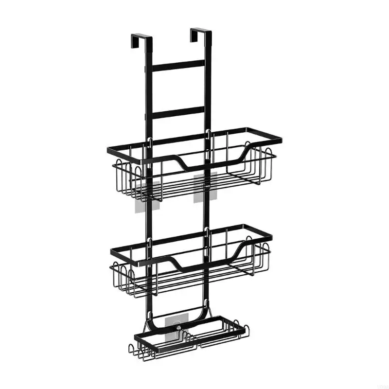  Unequipped Required Shower Cart for Door Back Double Deck Planner Includes Fasteners Towel Rack Alternative Efficient
